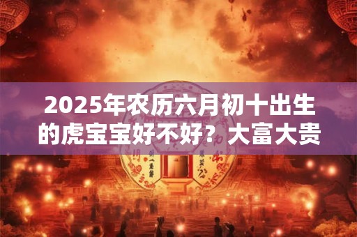 2025年农历六月初十出生的虎宝宝好不好？大富大贵吗？