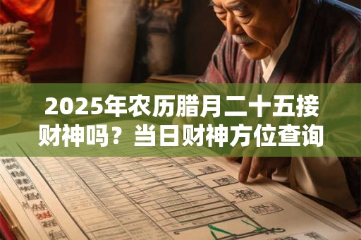 2025年农历腊月二十五接财神吗？当日财神方位查询