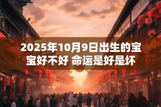 2025年10月9日出生的宝宝好不好 命运是好是坏