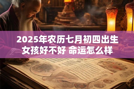 2025年农历七月初四出生女孩好不好 命运怎么样