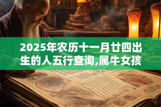 2025年农历十一月廿四出生的人五行查询,属牛女孩取名
