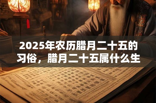 2025年农历腊月二十五的习俗，腊月二十五属什么生肖？