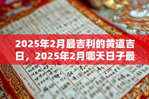 2025年2月最吉利的黄道吉日，2025年2月哪天日子最好？