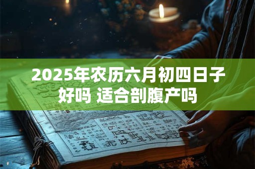2025年农历六月初四日子好吗 适合剖腹产吗