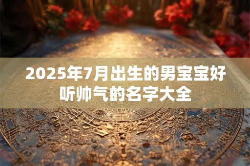 2025年7月出生的男宝宝好听帅气的名字大全