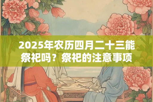 2025年农历四月二十三能祭祀吗？祭祀的注意事项