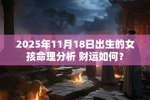 2025年11月18日出生的女孩命理分析 财运如何？