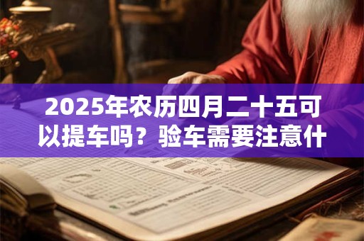 2025年农历四月二十五可以提车吗？验车需要注意什么？