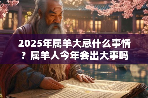 2025年属羊大忌什么事情？属羊人今年会出大事吗