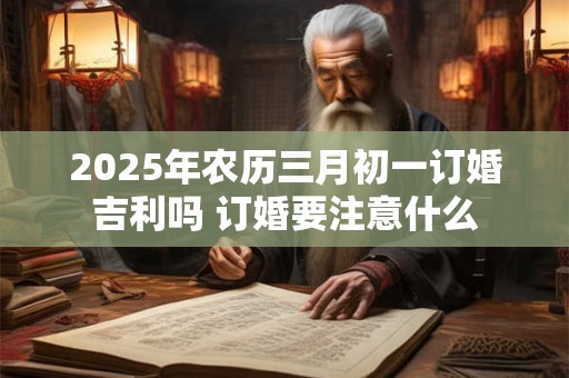 2025年农历三月初一订婚吉利吗 订婚要注意什么