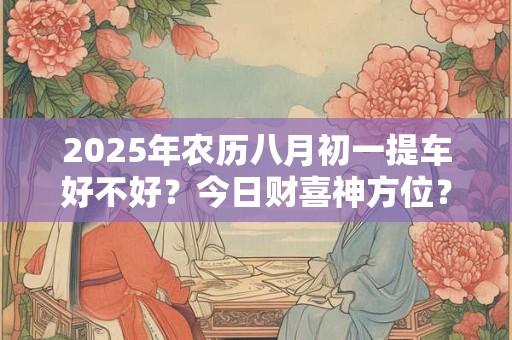 2025年农历八月初一提车好不好？今日财喜神方位？