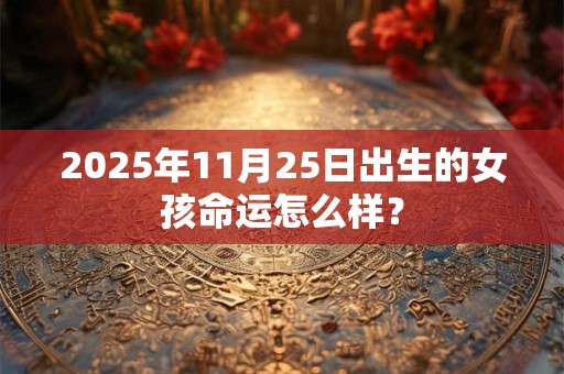 2025年11月25日出生的女孩命运怎么样？