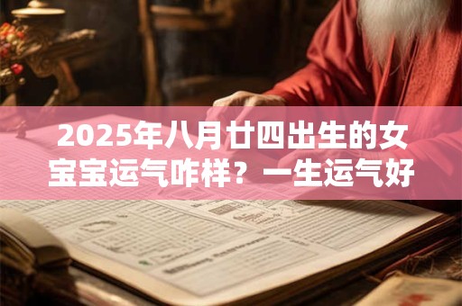 详细阅读:2025年八月廿四出生的女宝宝运气咋样?一生运气好不好 2025年八月廿四出生的女宝宝运气咋样?一生运气好不好