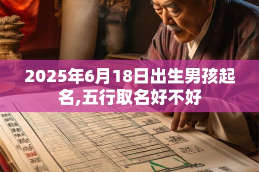 2025年6月18日出生男孩起名,五行取名好不好