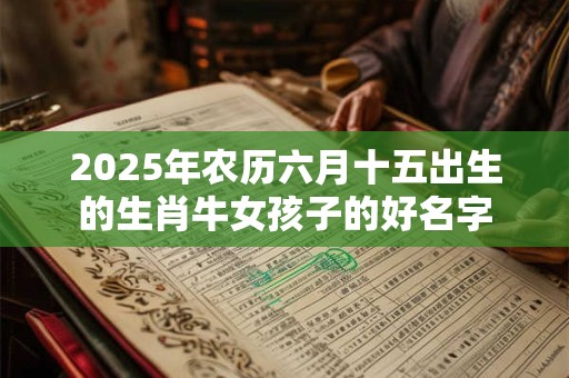 2025年农历六月十五出生的生肖牛女孩子的好名字