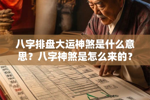 八字排盘大运神煞是什么意思？八字神煞是怎么来的？