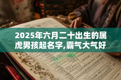 2025年六月二十出生的属虎男孩起名字,霸气大气好听