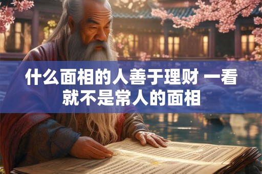 什么面相的人善于理财 一看就不是常人的面相