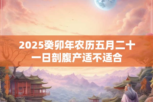 2025癸卯年农历五月二十一日剖腹产适不适合