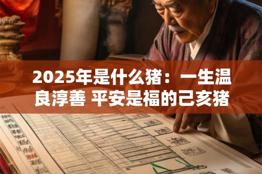 2025年是什么猪：一生温良淳善 平安是福的己亥猪