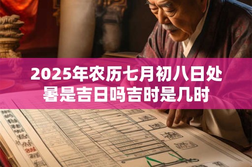 2025年农历七月初八日处暑是吉日吗吉时是几时