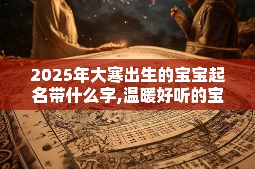 2025年大寒出生的宝宝起名带什么字,温暖好听的宝宝名字