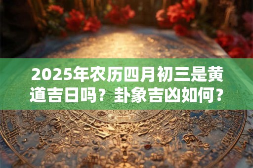 2025年农历四月初三是黄道吉日吗？卦象吉凶如何？