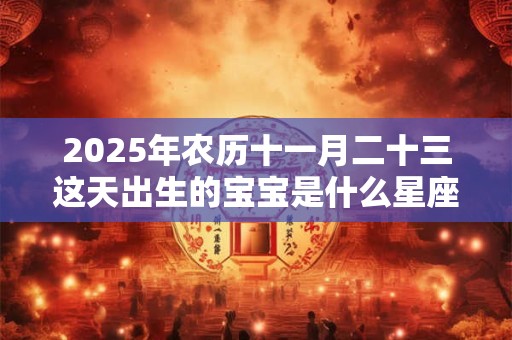 2025年农历十一月二十三这天出生的宝宝是什么星座？