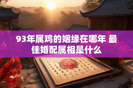 93年属鸡的姻缘在哪年 最佳婚配属相是什么