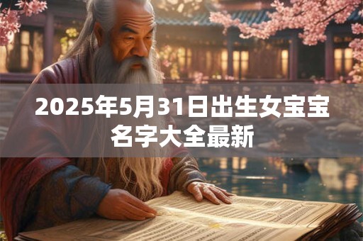 2025年5月31日出生女宝宝名字大全最新