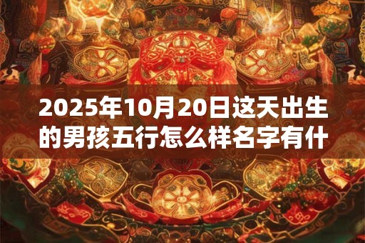 2025年10月20日这天出生的男孩五行怎么样名字有什么100分推荐？