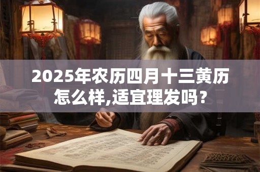 2025年农历四月十三黄历怎么样,适宜理发吗？
