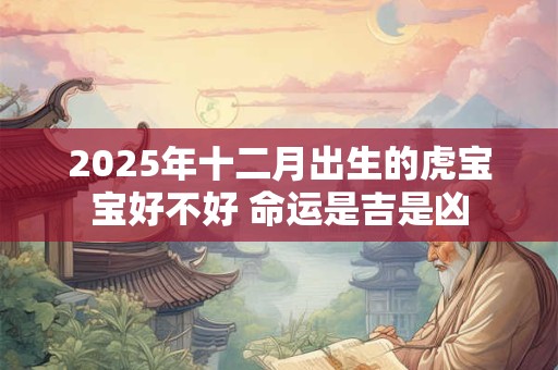 2025年十二月出生的虎宝宝好不好 命运是吉是凶