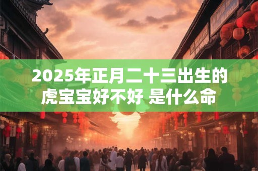 2025年正月二十三出生的虎宝宝好不好 是什么命