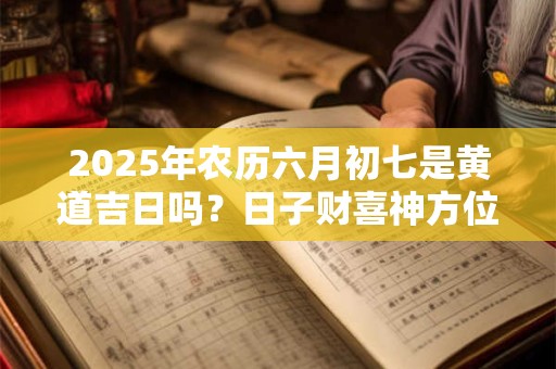 2025年农历六月初七是黄道吉日吗？日子财喜神方位？