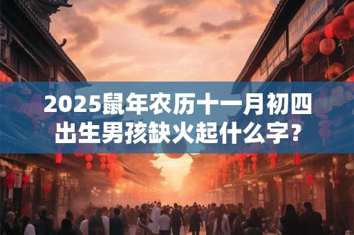 2025鼠年农历十一月初四出生男孩缺火起什么字？