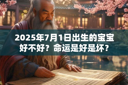 2025年7月1日出生的宝宝好不好？命运是好是坏？