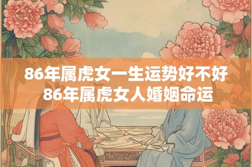 86年属虎女一生运势好不好 86年属虎女人婚姻命运