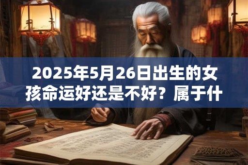 2025年5月26日出生的女孩命运好还是不好？属于什么命？