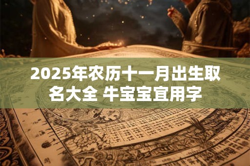 2025年农历十一月出生取名大全 牛宝宝宜用字