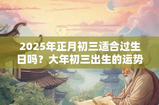 2025年正月初三适合过生日吗？大年初三出生的运势