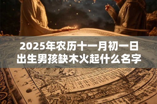 2025年农历十一月初一日出生男孩缺木火起什么名字？