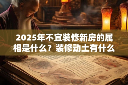 2025年不宜装修新房的属相是什么？装修动土有什么禁忌？