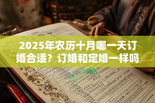 2025年农历十月哪一天订婚合适？订婚和定婚一样吗