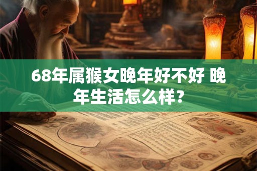 68年属猴女晚年好不好 晚年生活怎么样？