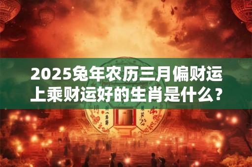 详细阅读:2025兔年农历三月偏财运上乘财运好的生肖是什么? 2025兔年农历三月偏财运上乘财运好的生肖是什么?