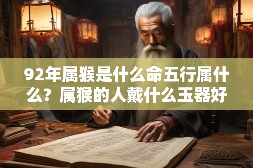 92年属猴是什么命五行属什么？属猴的人戴什么玉器好？