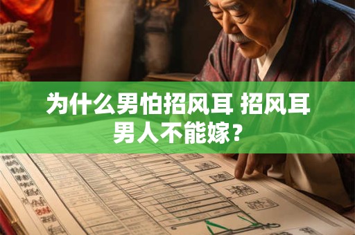 为什么男怕招风耳 招风耳男人不能嫁？