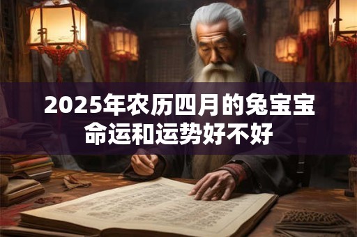 2025年农历四月的兔宝宝命运和运势好不好