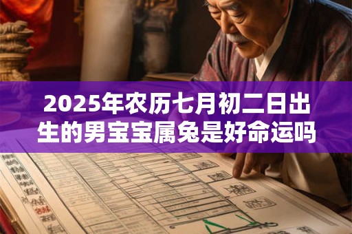 2025年农历七月初二日出生的男宝宝属兔是好命运吗